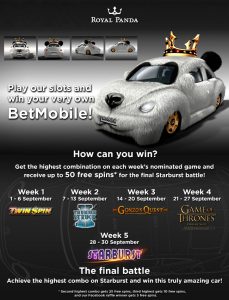 Win the BetMobile with Royal Panda