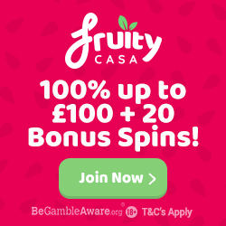 Fruity Casa Casino Welcome Bonus 250
